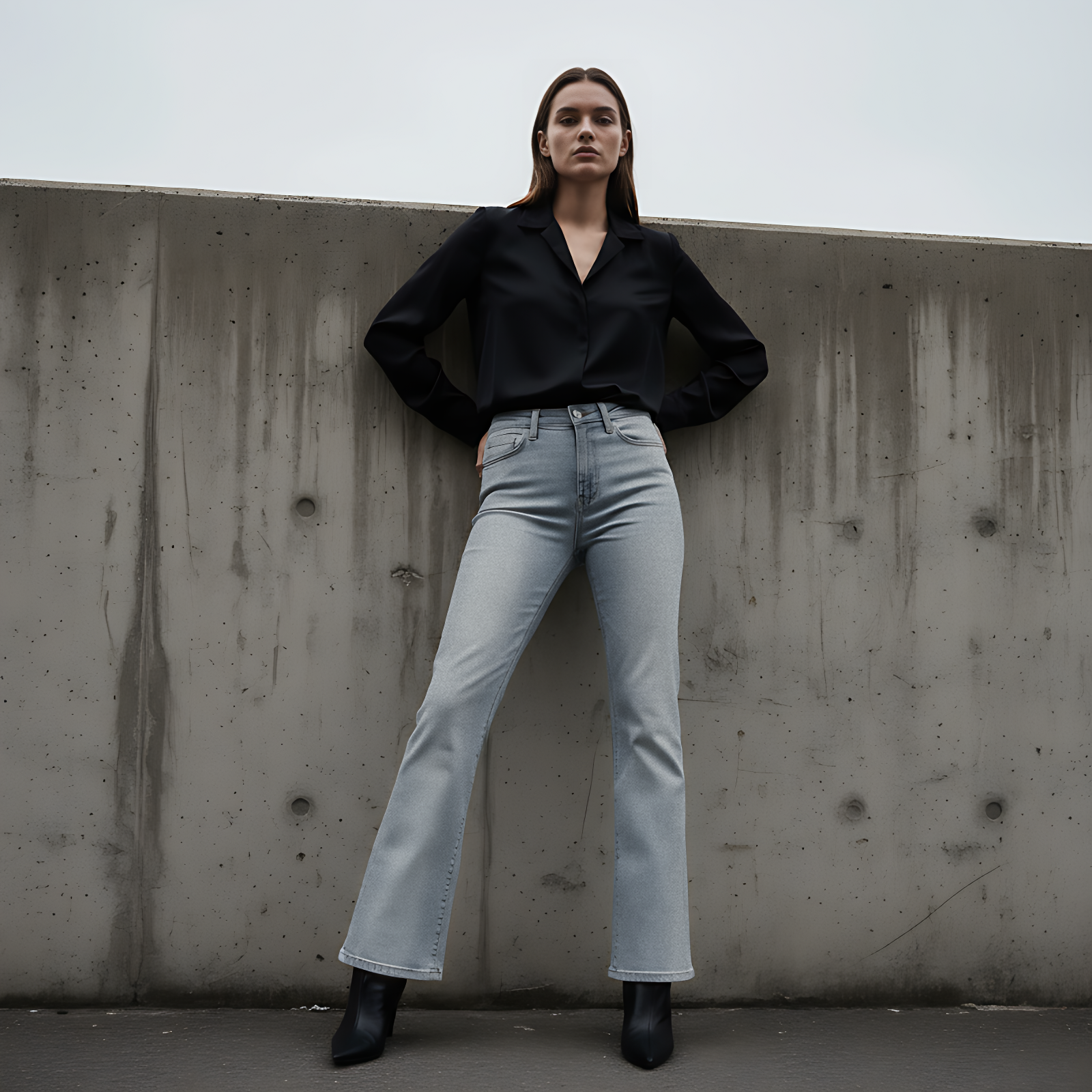 LAMEERA HIGH-WAIST DENIM