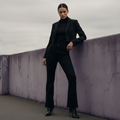 LAMEERA SCULPT BLACK BOOTCUT
