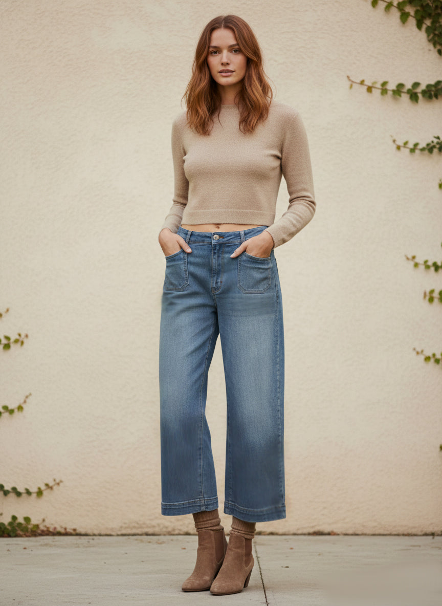 LAMEERA WIDE-LEG DENIM