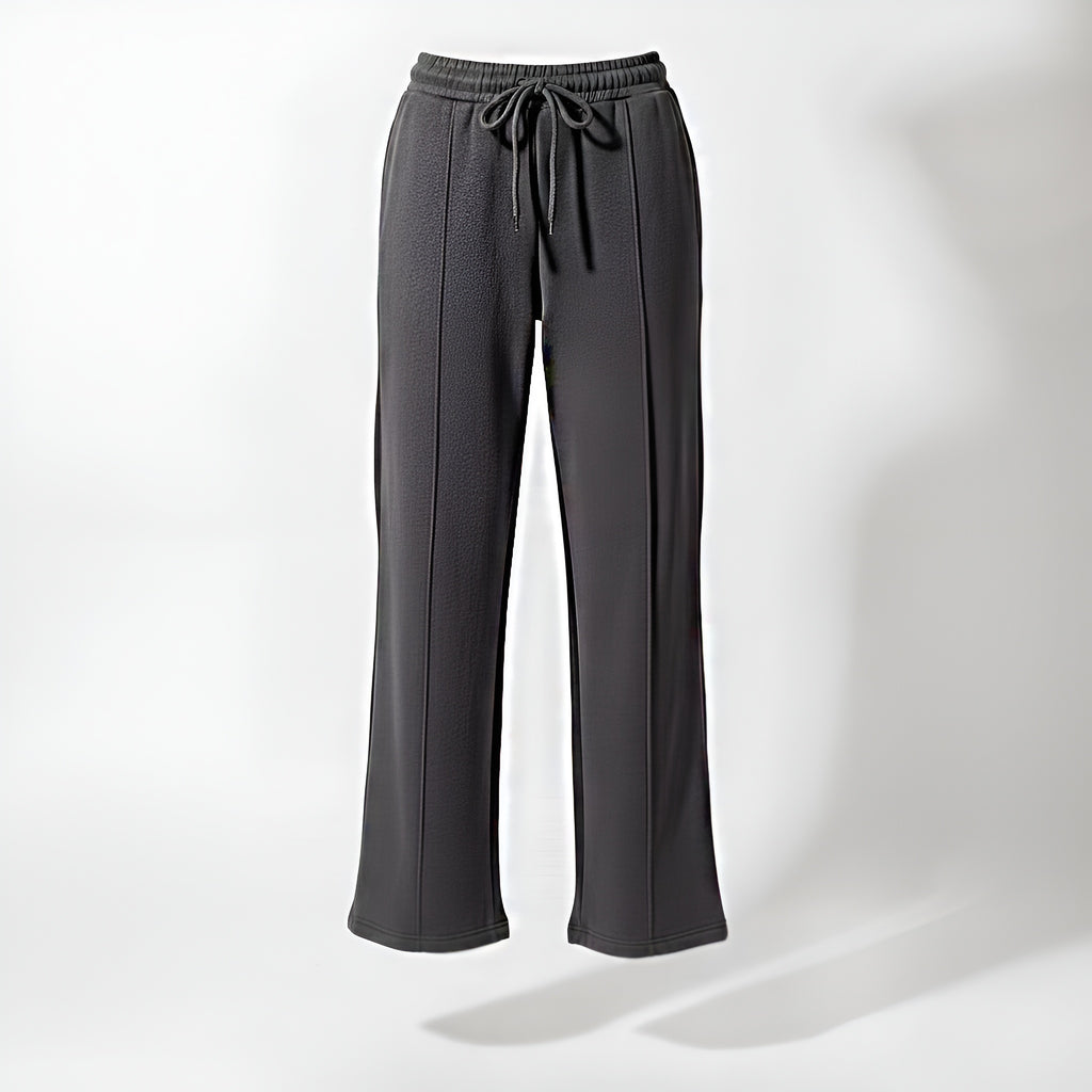 Lameera CozyFit Fleece Trousers – Deep Charcoal