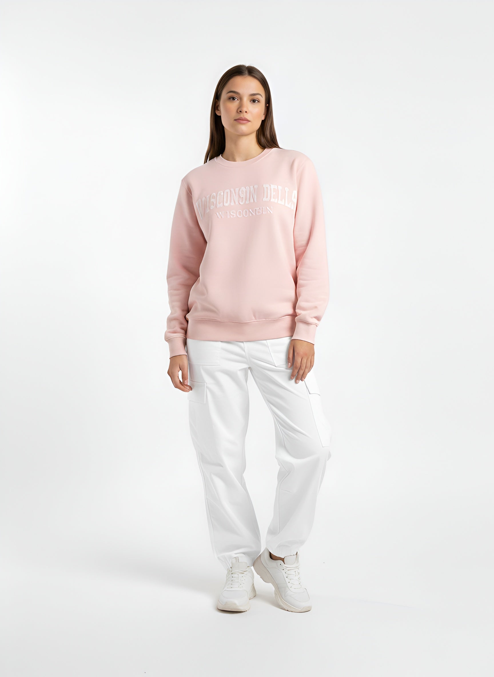 Varsity Fleece Sweatshirt – Wisconsin Pink