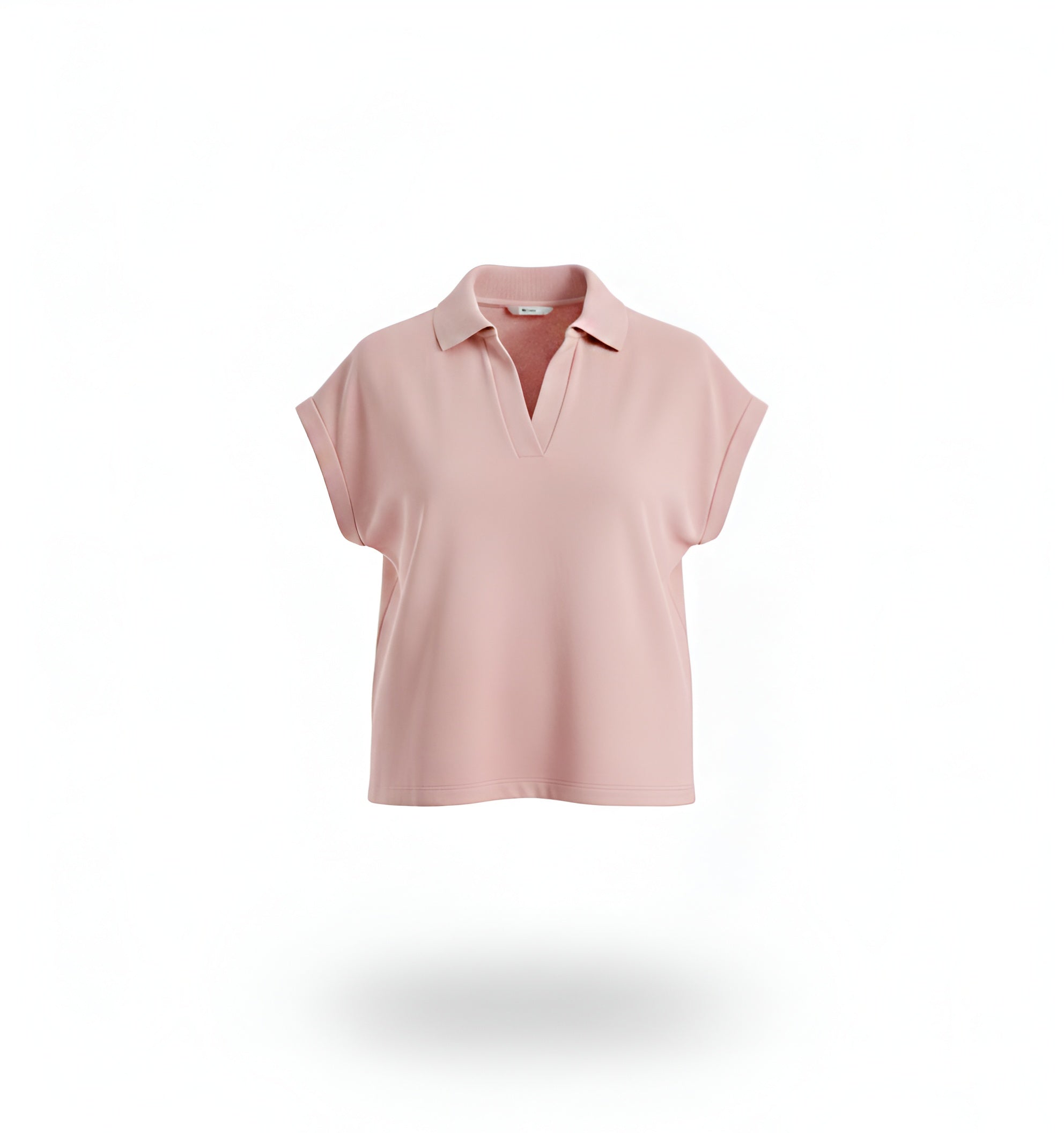 Terry Sleeveless Crop Top – Blush Pink