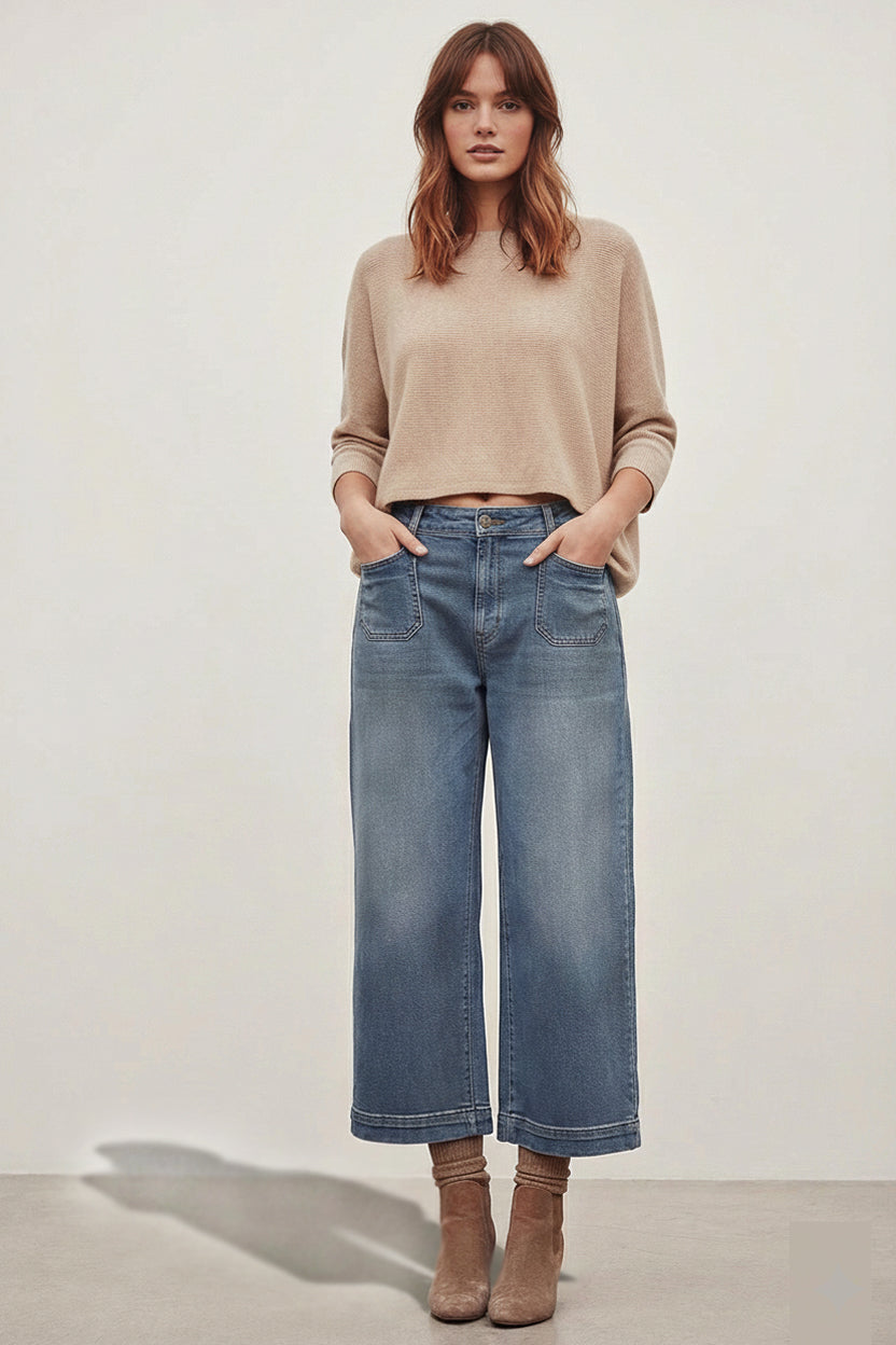 LAMEERA WIDE-LEG DENIM